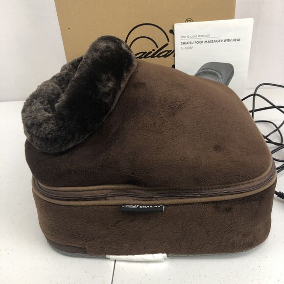 Snailax 2-in-1 Shiatsu Foot and Back Heat Massager SL-522S New Open Box - Picture 3 of 16